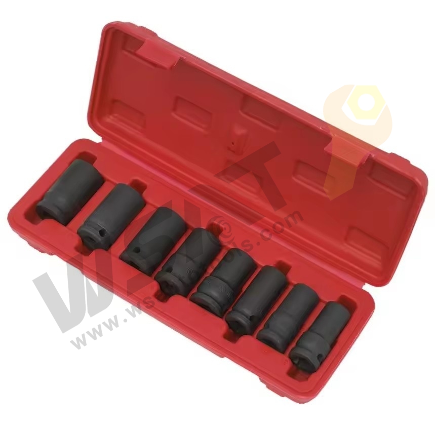 8PCS 1/2"Sq Drive Locking Wheel Nut Removal Set