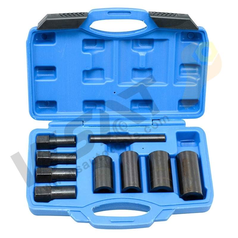 9PCS Wheel Hub Nut Locking Impact Socket Removal Remover Tool Set