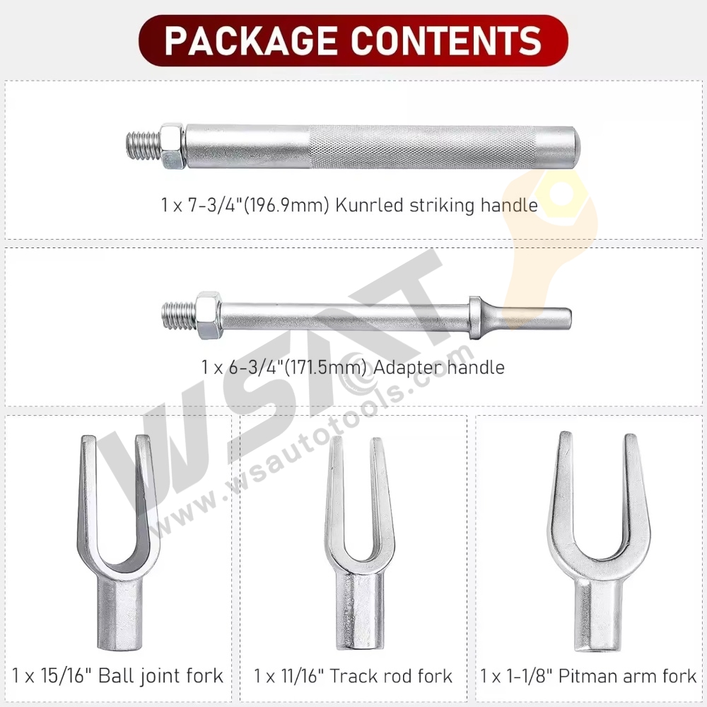 5pcs Pickle Fork Ball Joint Separator Set Tie Rod/Ball Joint Separator Kit for Separating Ball Joints Tie Rods Pitman Arms