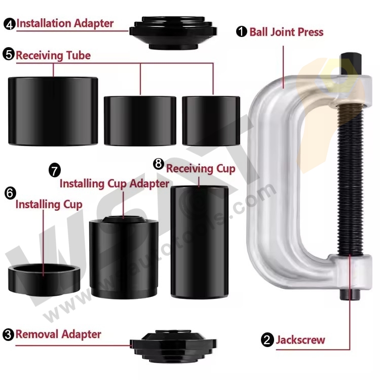 4-in-1 Ball Joint U Joint C Frame Press Service Tool set