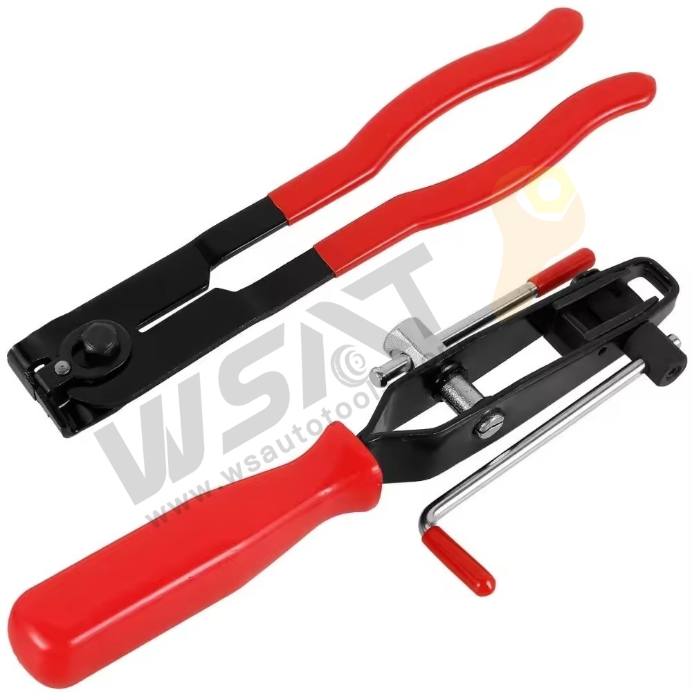 2pcs  Auto CV Joint Boot Hose Clamp Pliers Ear Type Car Banding Tool Kit Set Automotive Hose Axle Plier with Cutter