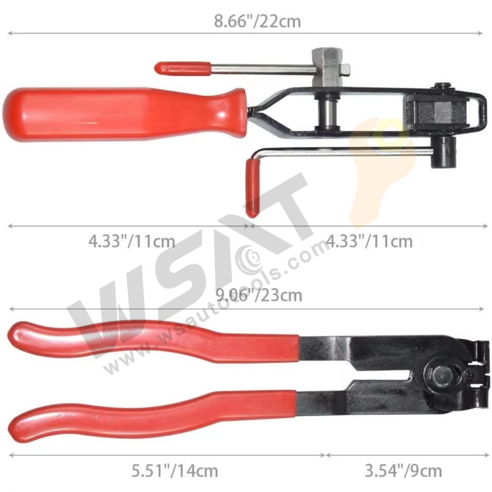 2pcs  Auto CV Joint Boot Hose Clamp Pliers Ear Type Car Banding Tool Kit Set Automotive Hose Axle Plier with Cutter