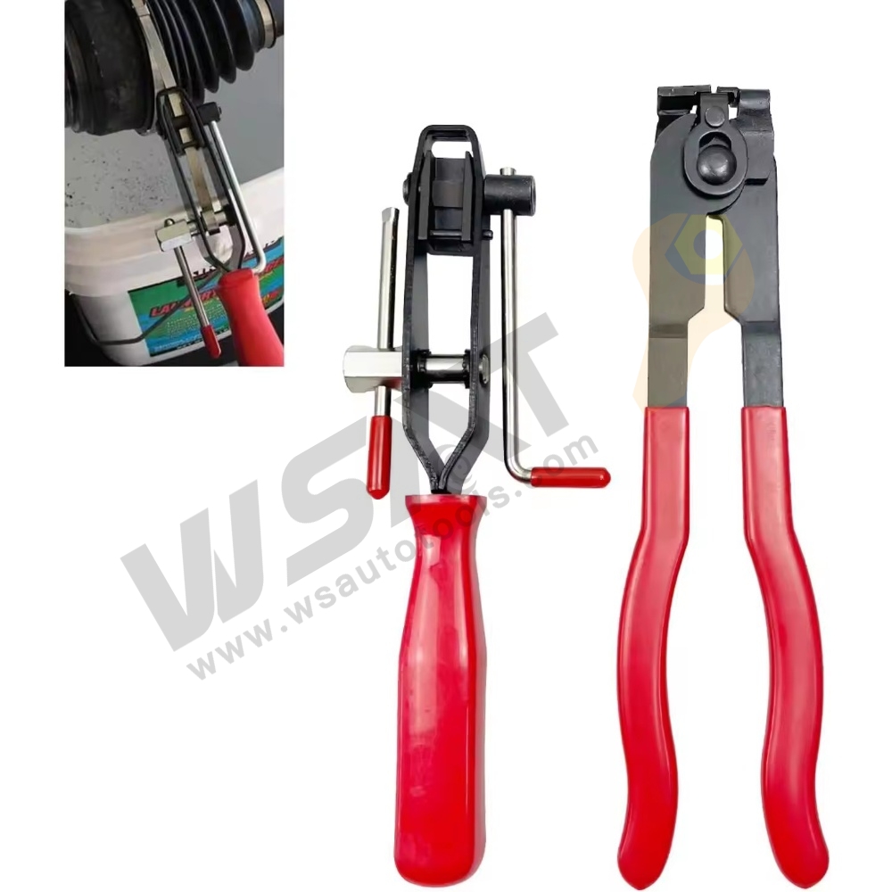 2pcs  Auto CV Joint Boot Hose Clamp Pliers Ear Type Car Banding Tool Kit Set Automotive Hose Axle Plier with Cutter