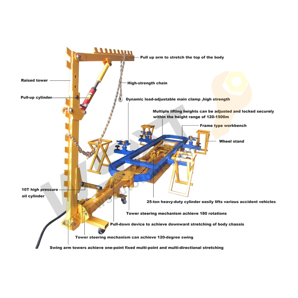 Auto Body Frame Machine Car Chassis Straightening Pulling Machine