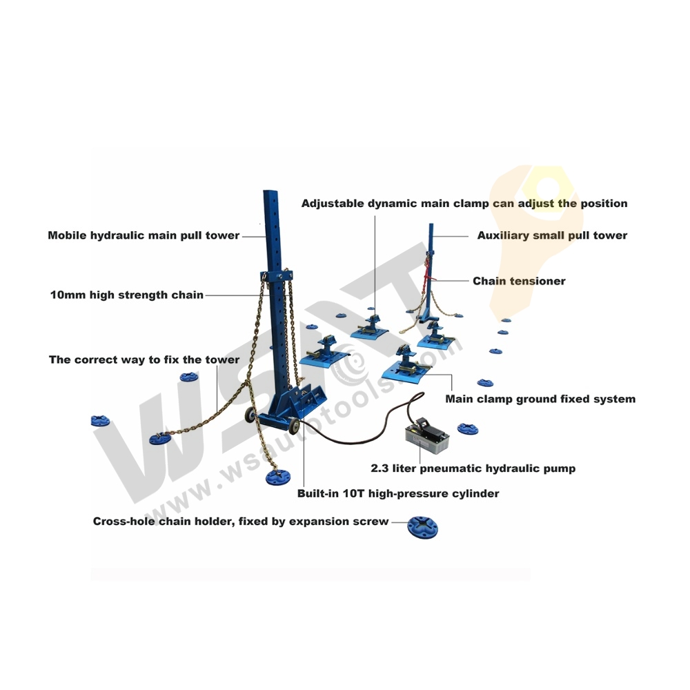 Auto Body Collision Repair machine/ Floor System /car chassis straightener