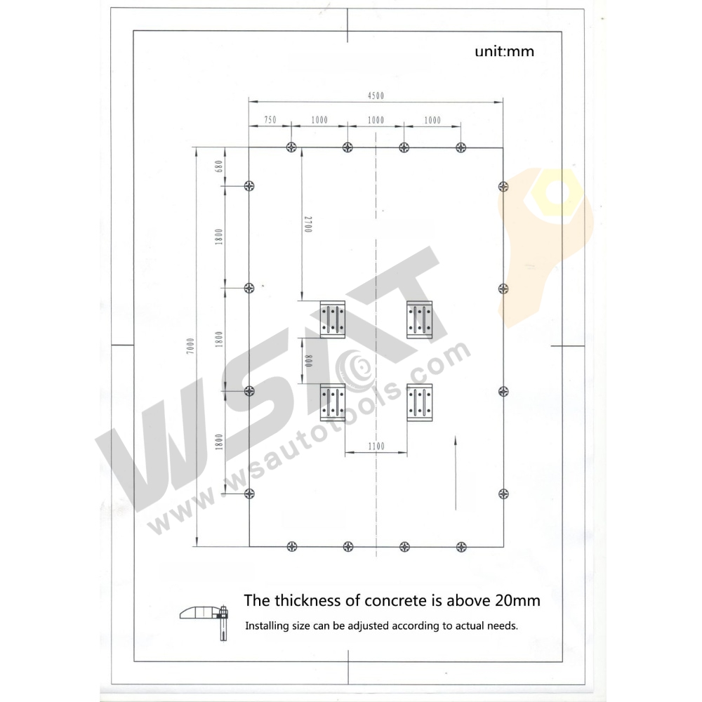 Auto Body Collision Repair machine/ Floor System /car chassis straightener