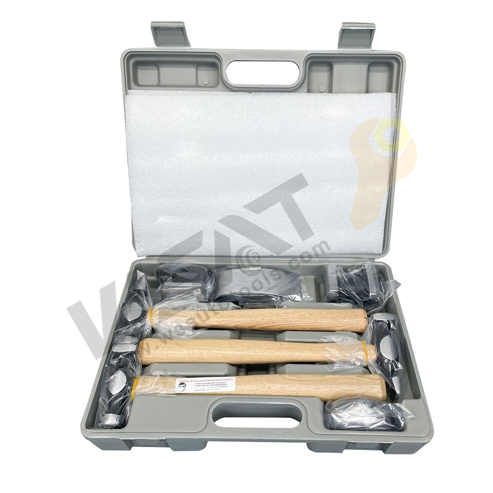 7pc Auto Body Repair Kit(Top grade) - Hickory wooden handle
