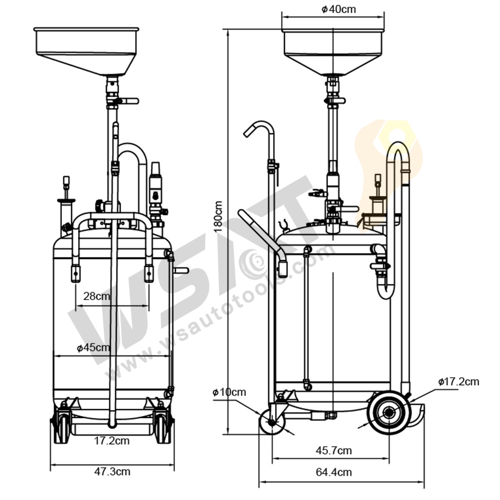 30 Gallon Multi-Functional Oil Drainer