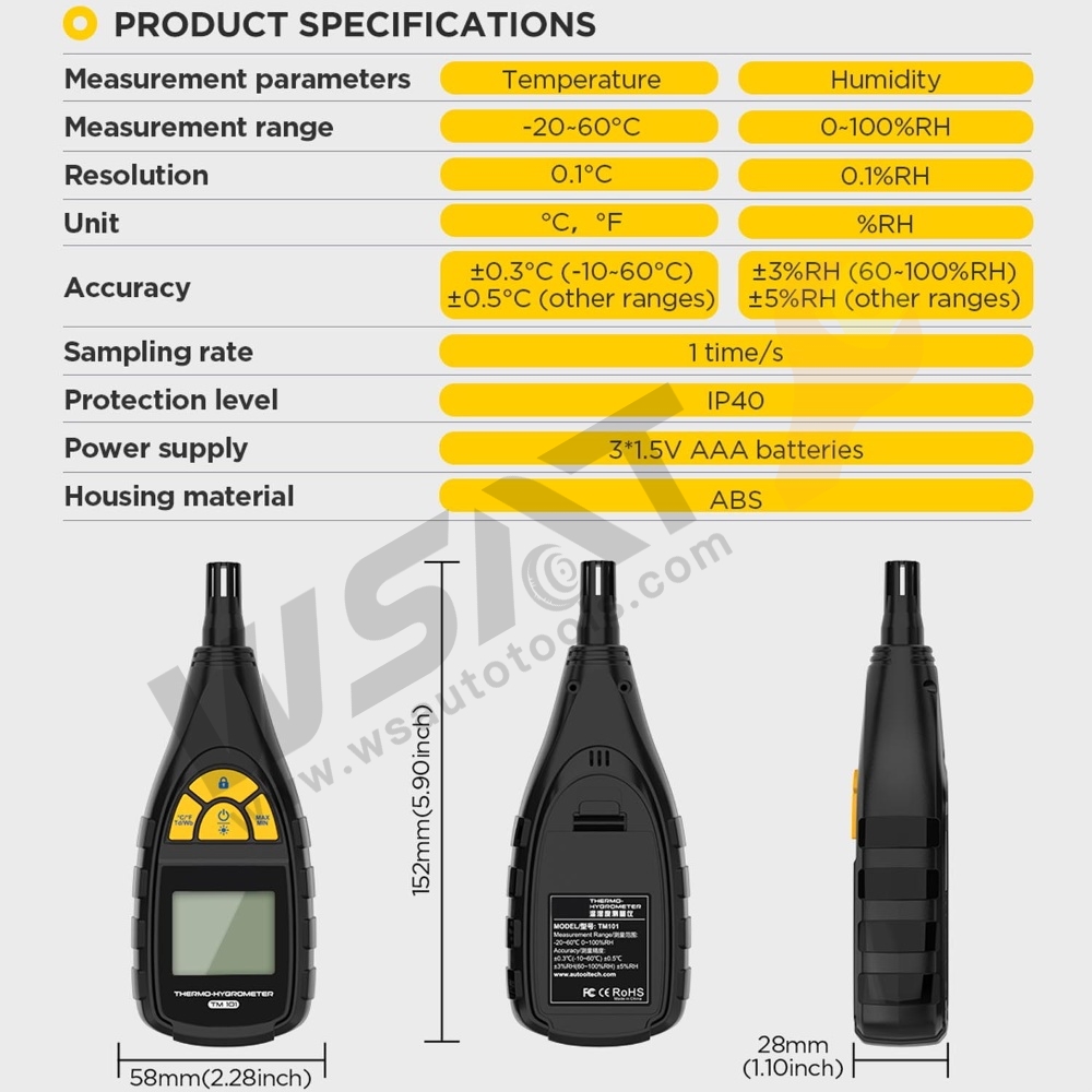 Digital Thermometer Hygrometer
