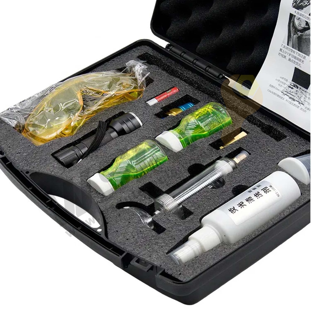Refrigerant Fluorescent Leak Detection Tool Set UV flashlight