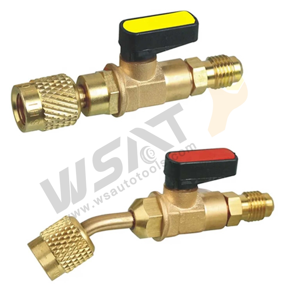 A/C Charging Hose Adapter Ball Valve