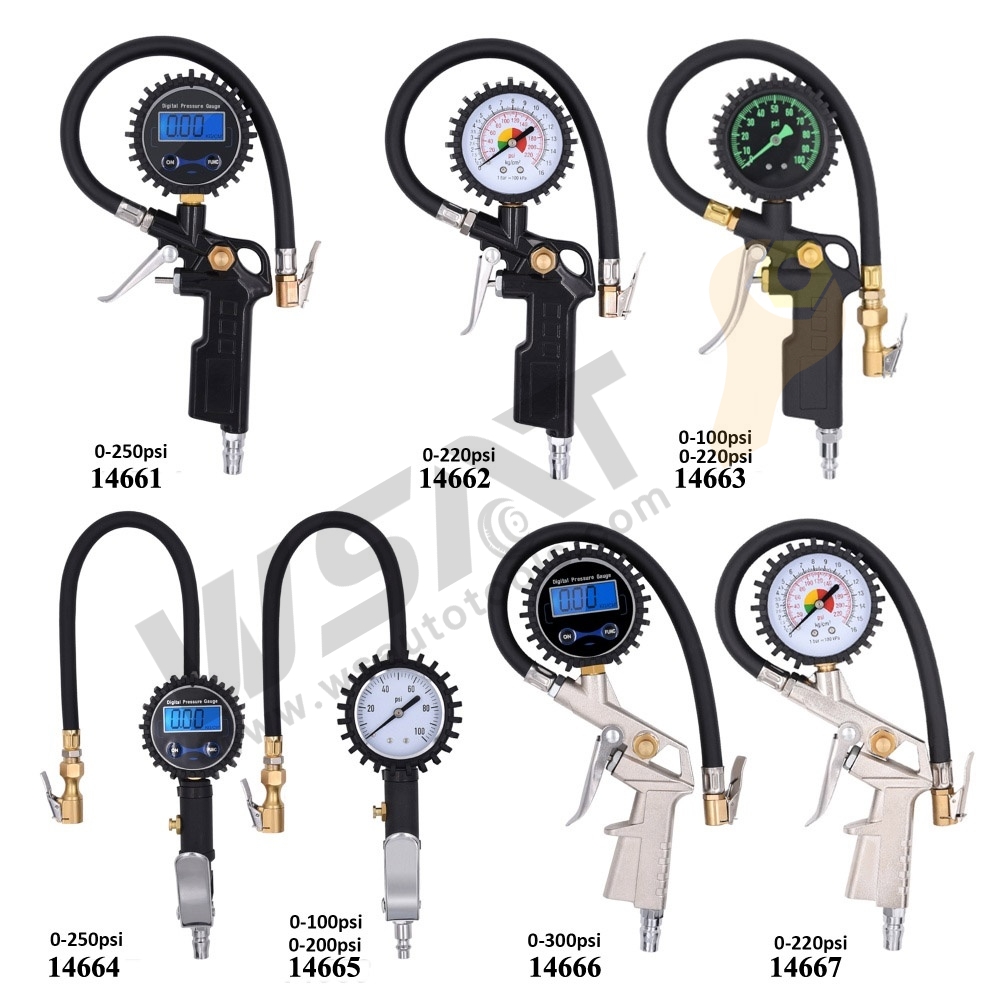 Tire Pressure Air Inflator Gauge