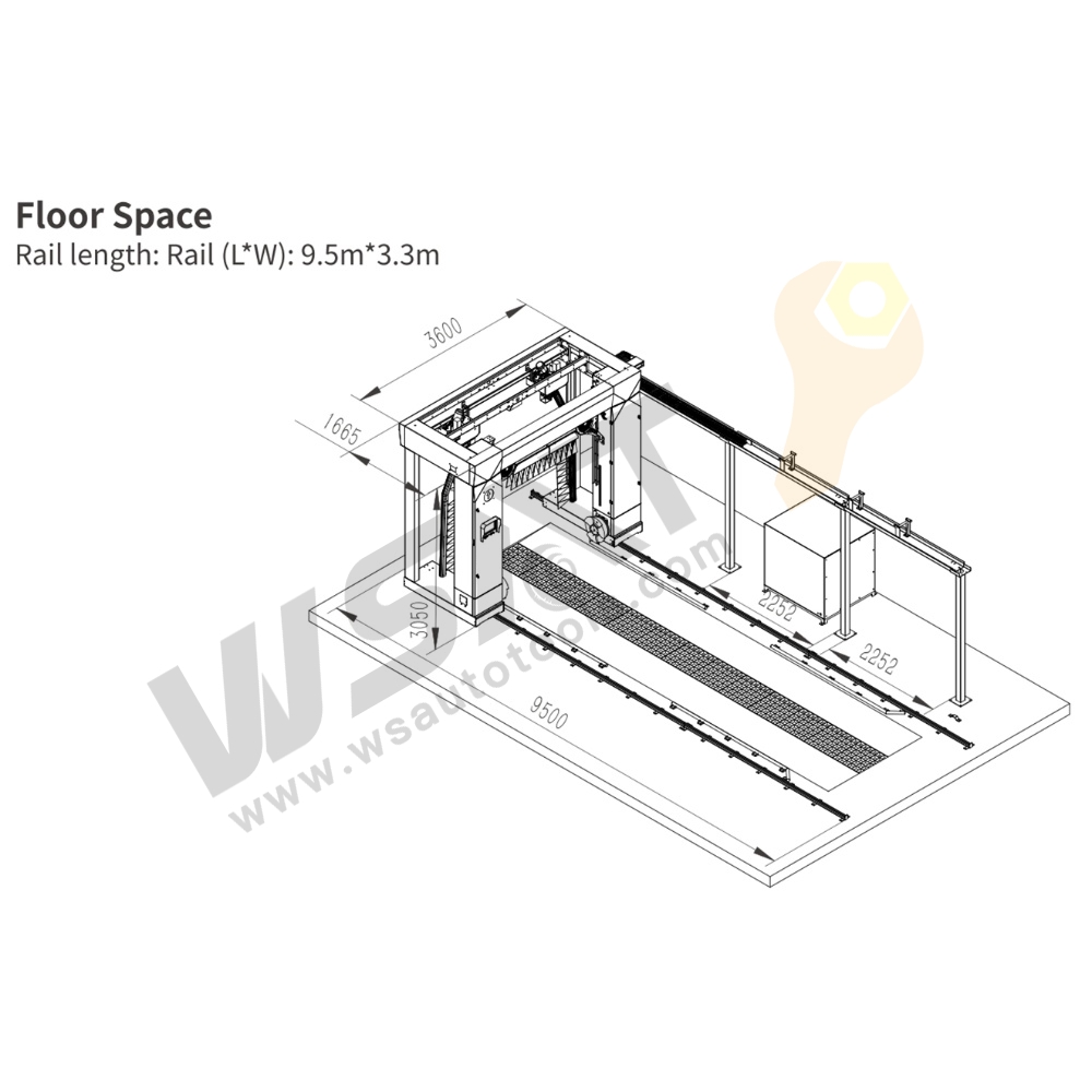 Touchless Roll-over Car Wash Machine