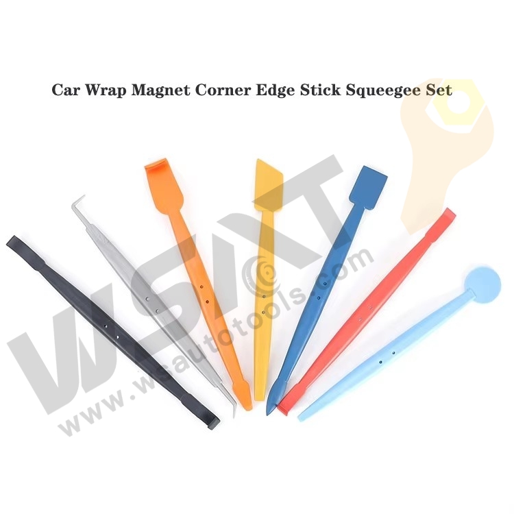 7pcs Car Wrap Magnet Corner Edge Stick Squeegee Set