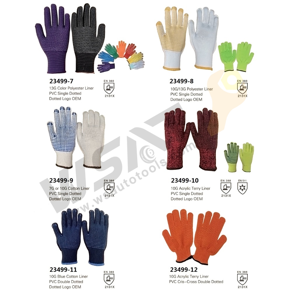 Cotton/Dotted Gloves