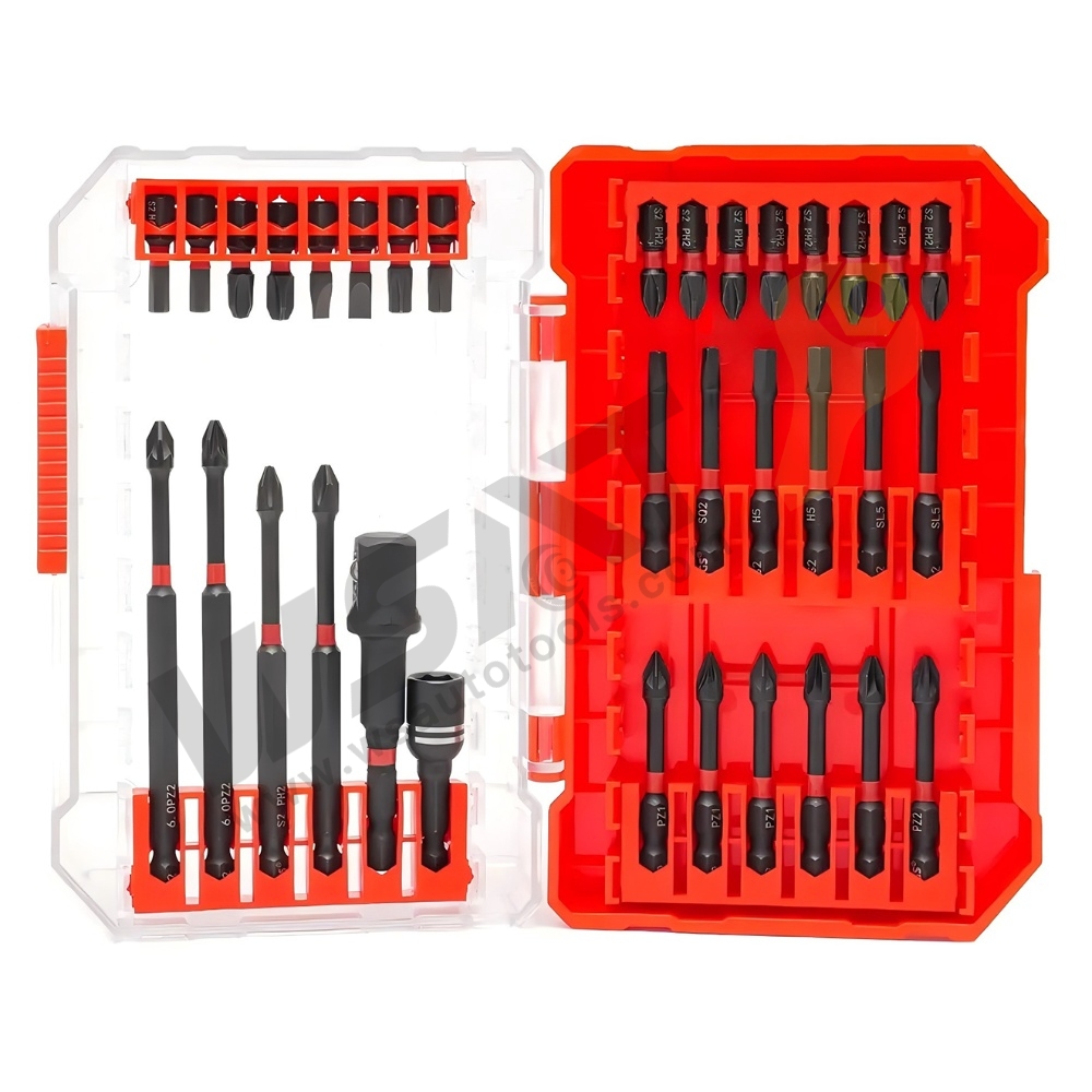 34-Piece Impact Screwdriver Bit Set 