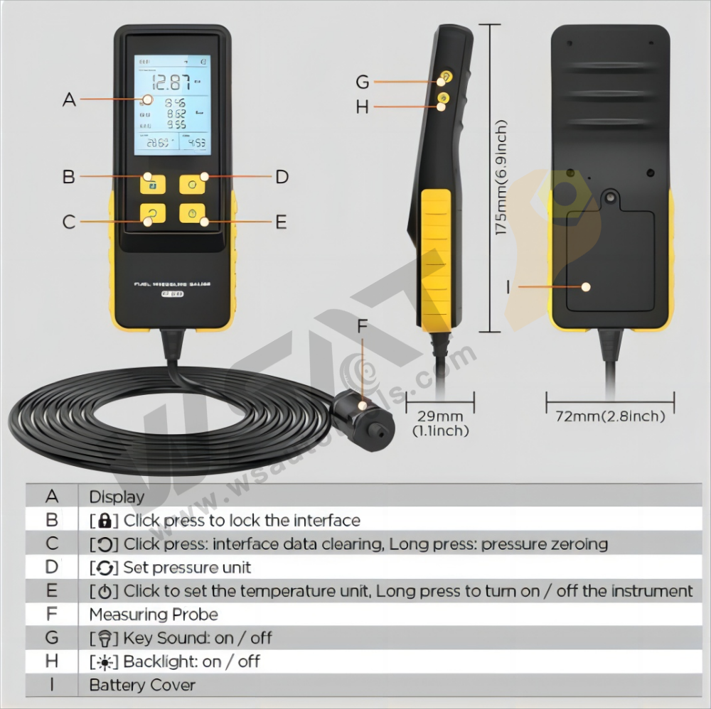 Automotive Digital Cylinder Pressure Gauge