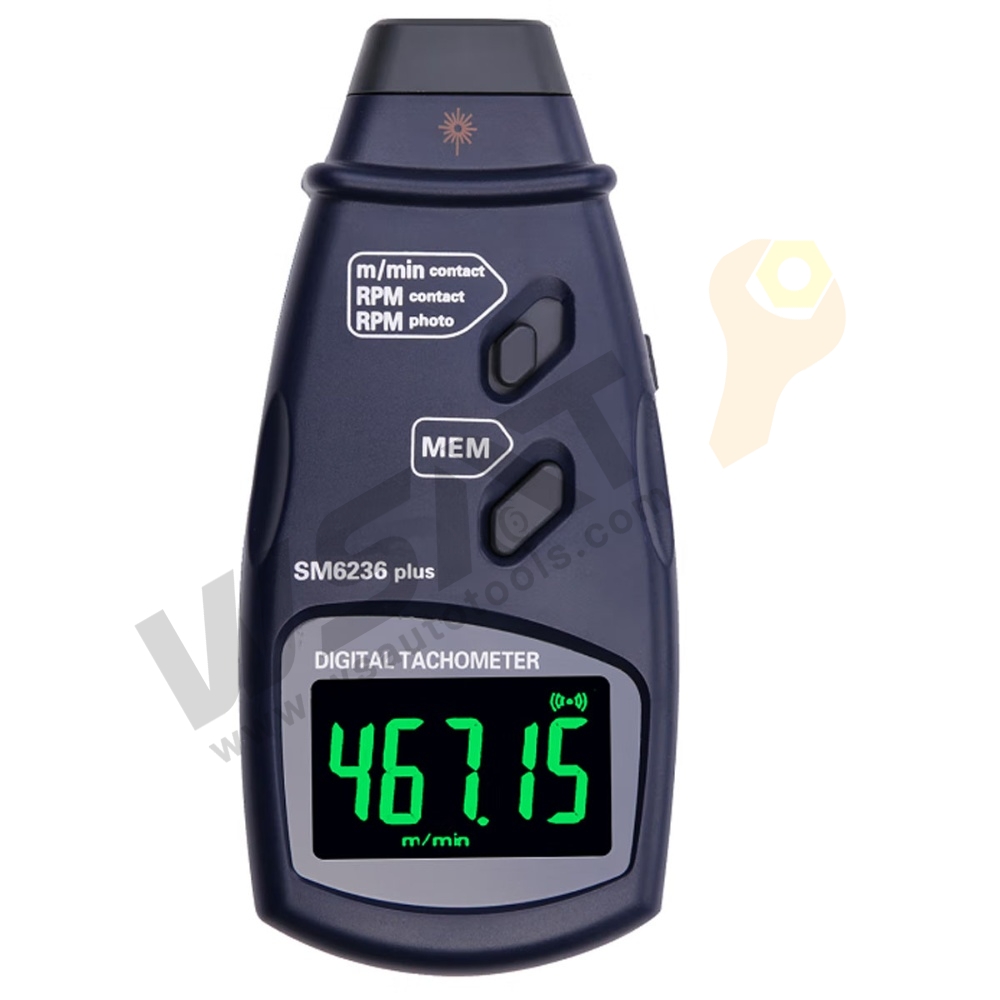 Contact and Optical Type Digital Tachometer