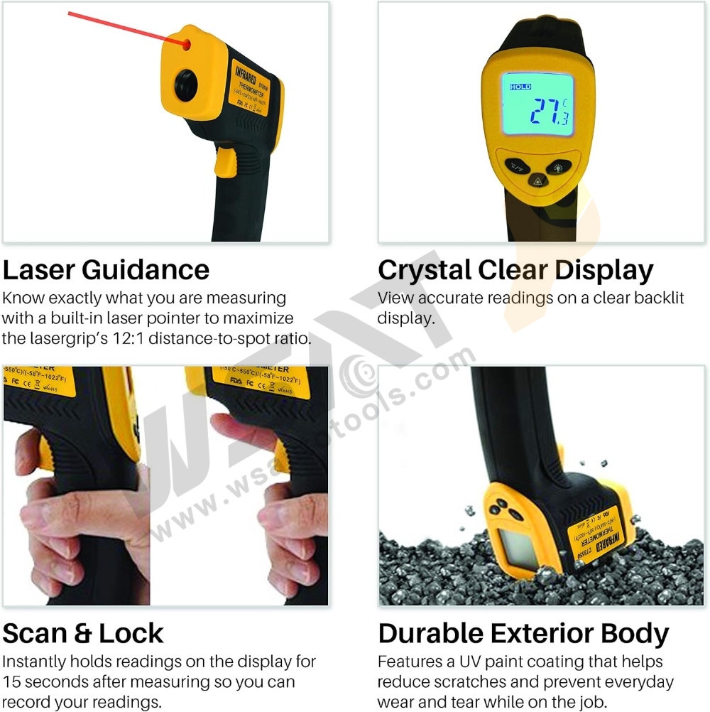 Digital Infrared Thermometer -50℃～550℃ (-58℉~1022℉)