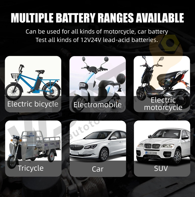 12V/24V Automotive Battery Tester for Lead Acid Battery