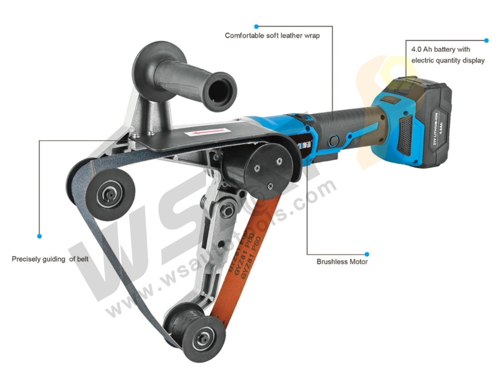 Brushless DC Tube Belt Sander and Polisher