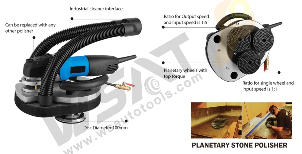 Planetary Wet Stone Polisher