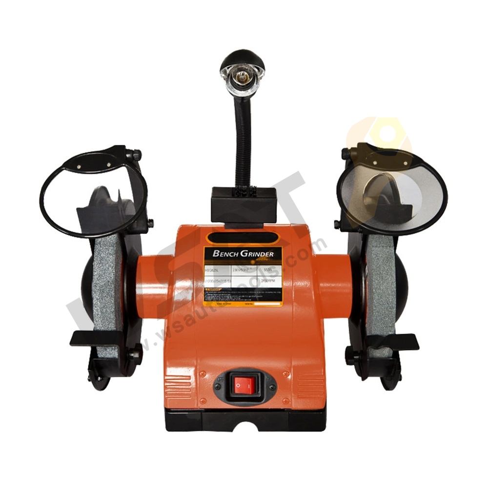 Bench Grinder With 3 Times Magnifier Shield