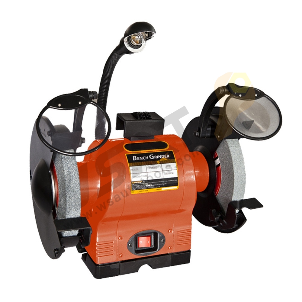 Bench Grinder With 3 Times Magnifier Shield