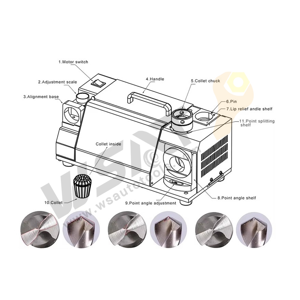 Portable Drill Bit Re-Sharpener