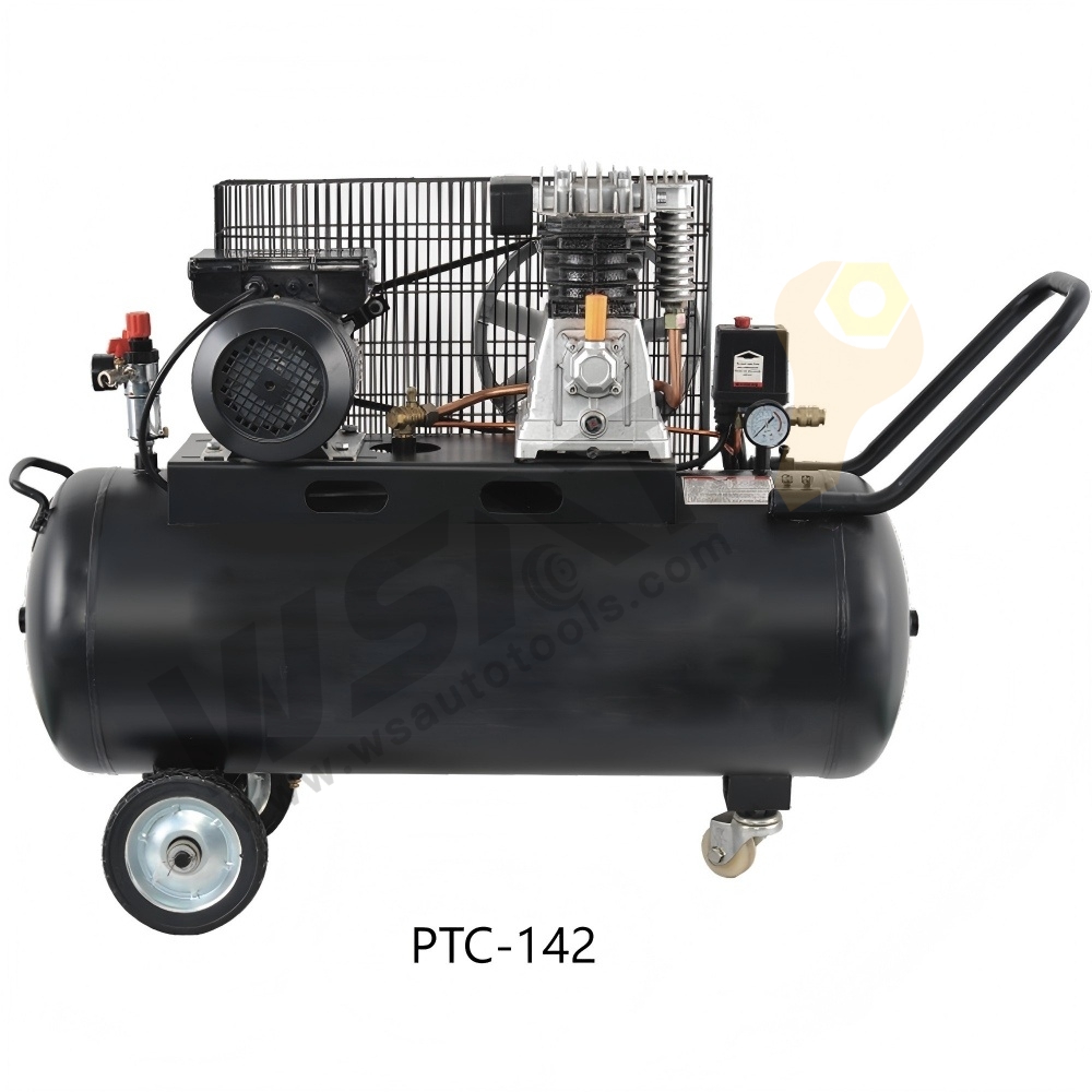 Belt Driven Air Compressor With Cast Cylinder