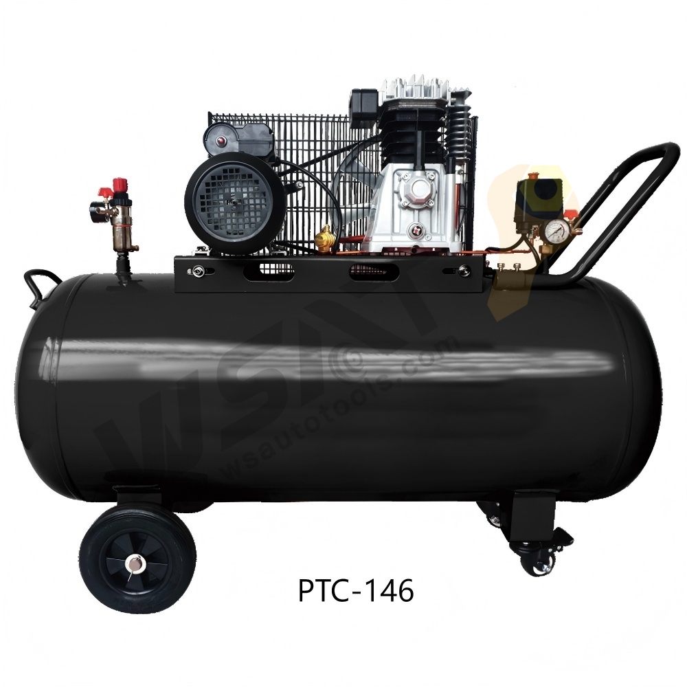 Belt Driven Air Compressor With Cast Cylinder