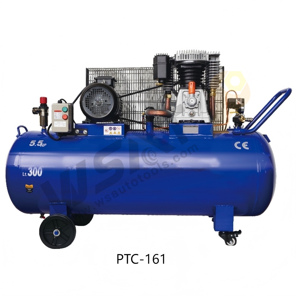 Belt Driven Air Compressor With Cast Cylinder High 12Bar Pressure