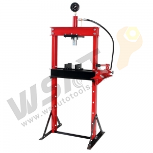 Hydraulic Shop Press with Manual Pump and Gauge