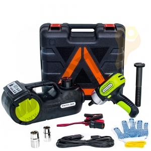 DC12V Digital Electric Hydraulic Jack kit with Wrench for 5T Vehicle